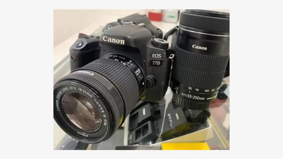 CanonÂ EOS 77D DSLR Camera -